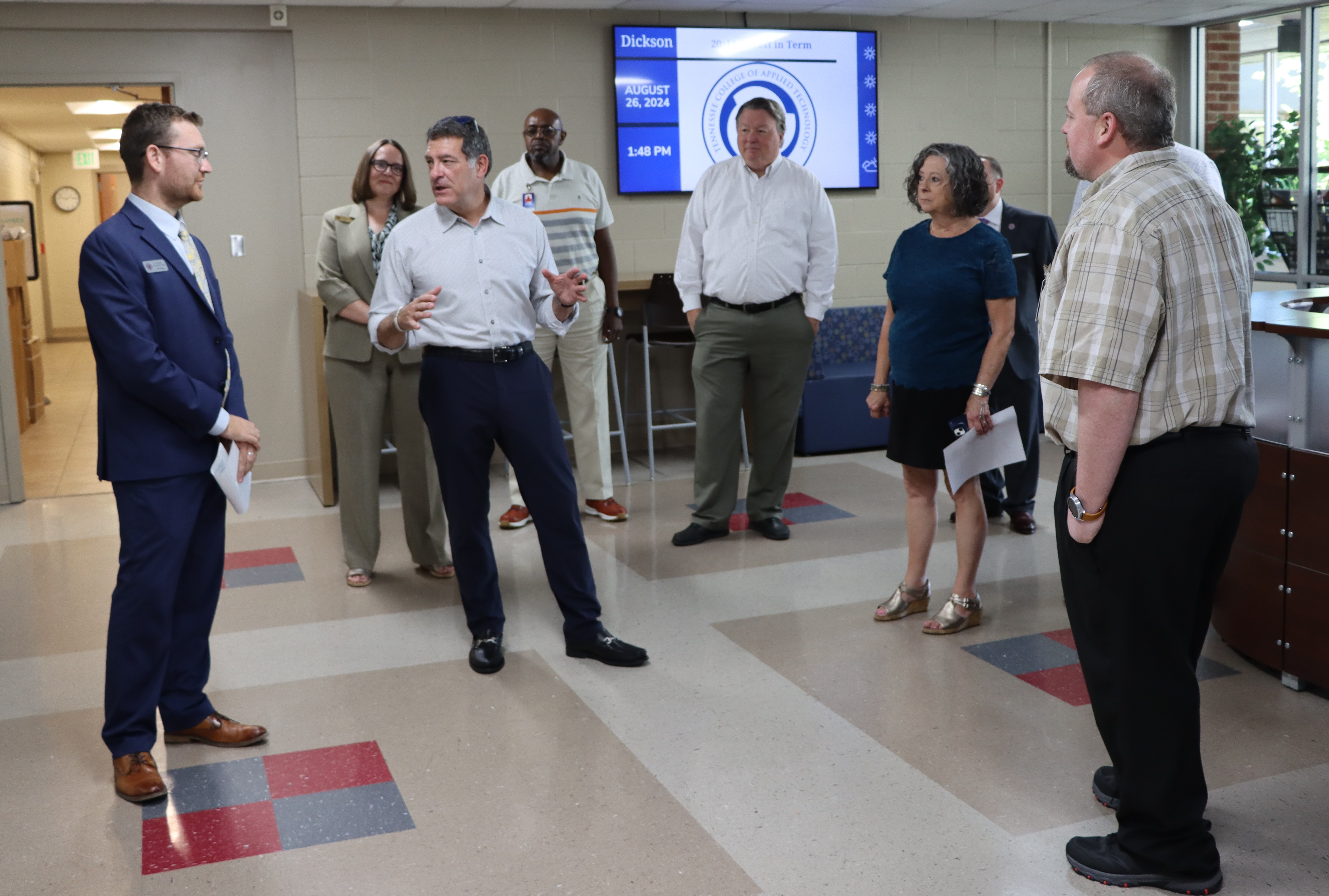 Congressman Mark Green Visits TCAT Dickson, Congressman Green at TCAT Dickson