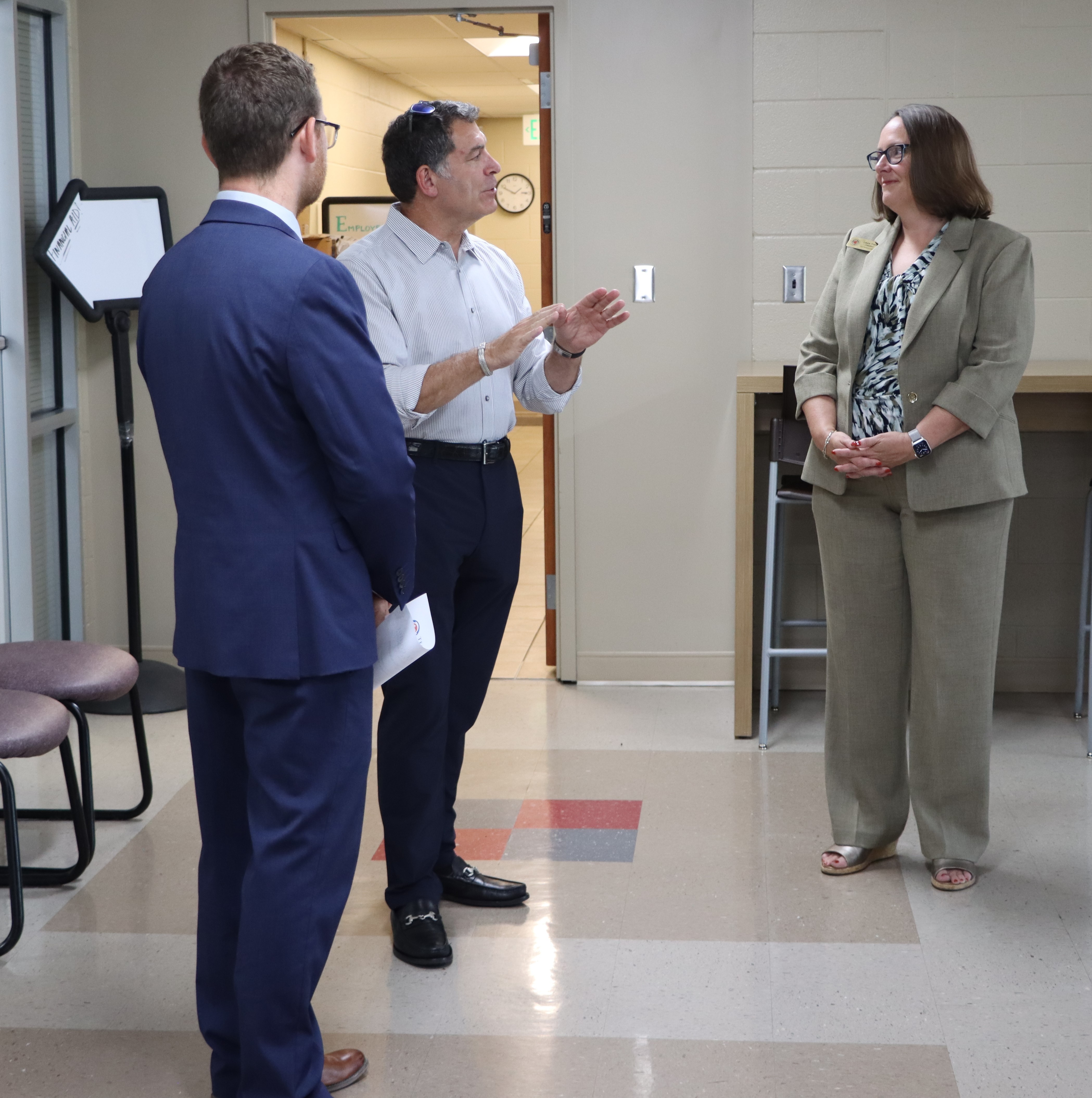 Congressman Mark Green Visits TCAT Dickson, Congressman Green at TCAT Dickson