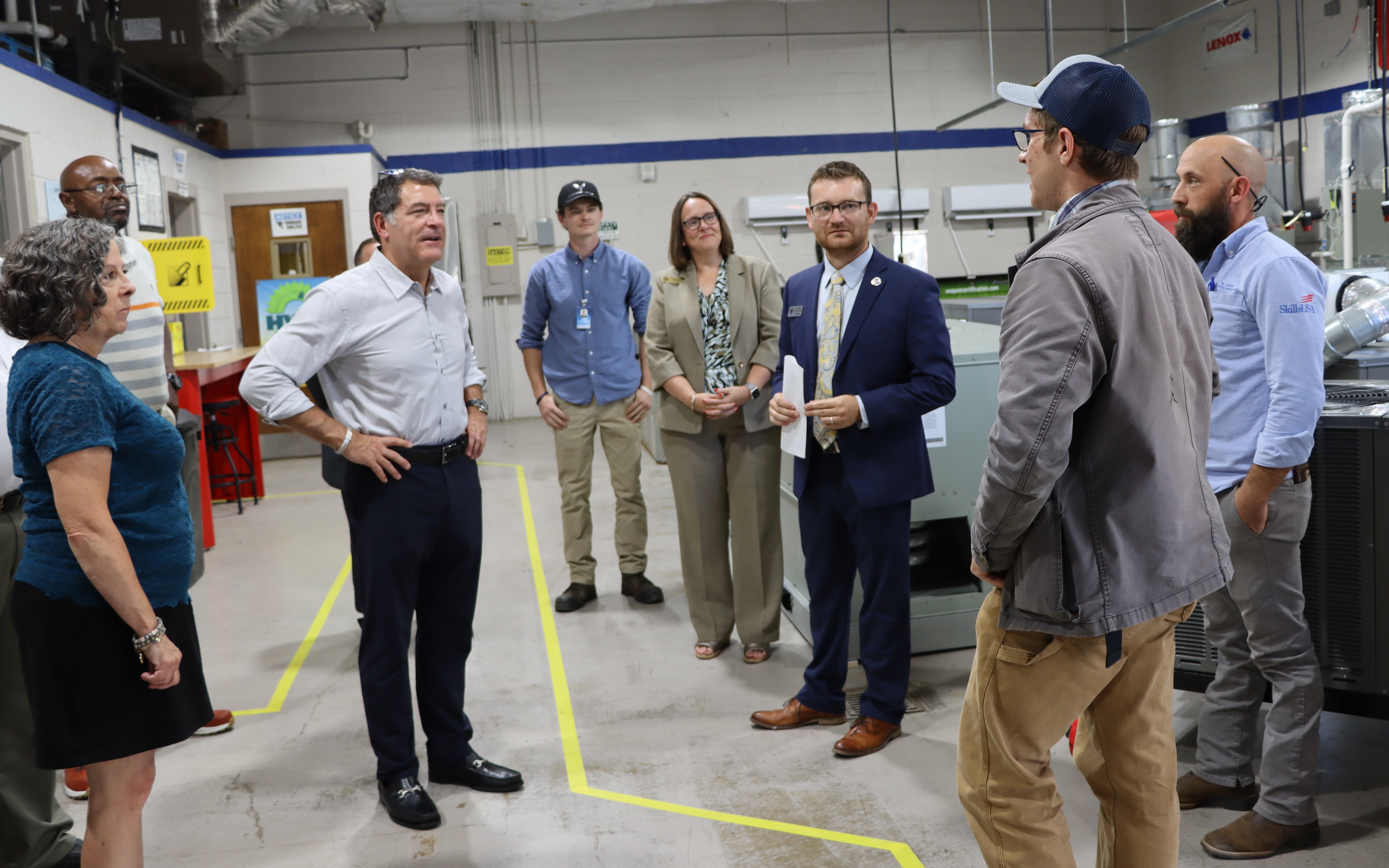 Congressman Mark Green Visits TCAT Dickson, Congressman Green at TCAT Dickson