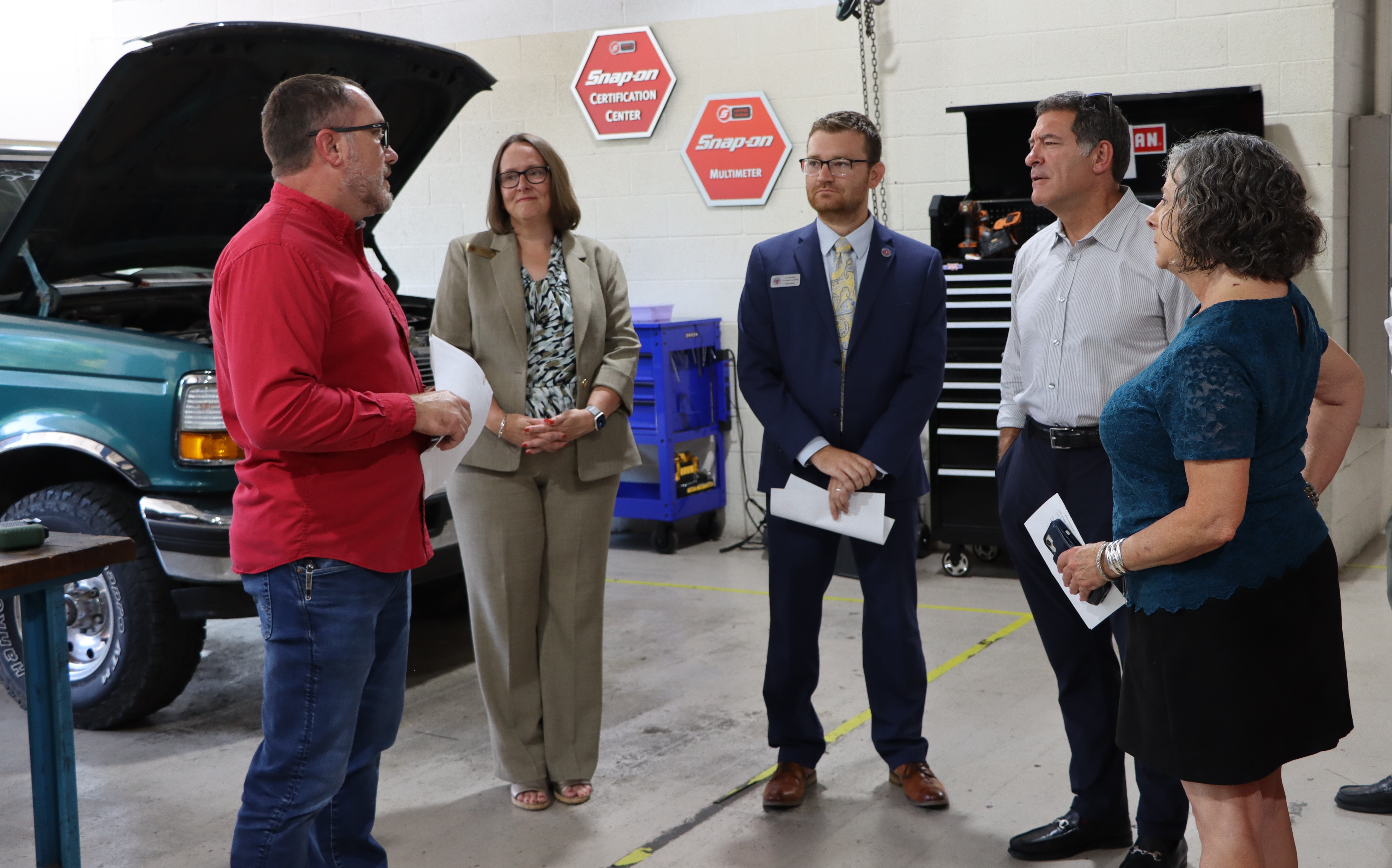 Congressman Mark Green Visits TCAT Dickson, Congressman Green at TCAT Dickson