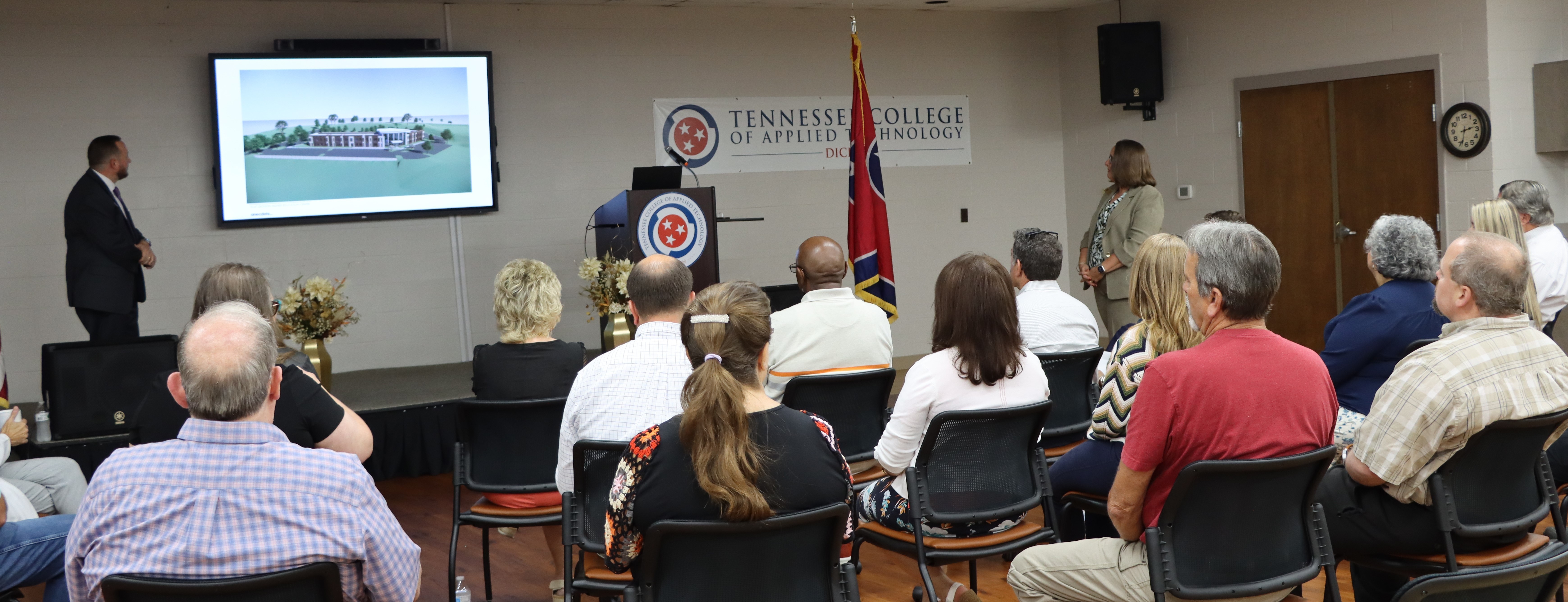 Congressman Mark Green Visits TCAT Dickson, Congressman Green at TCAT Dickson