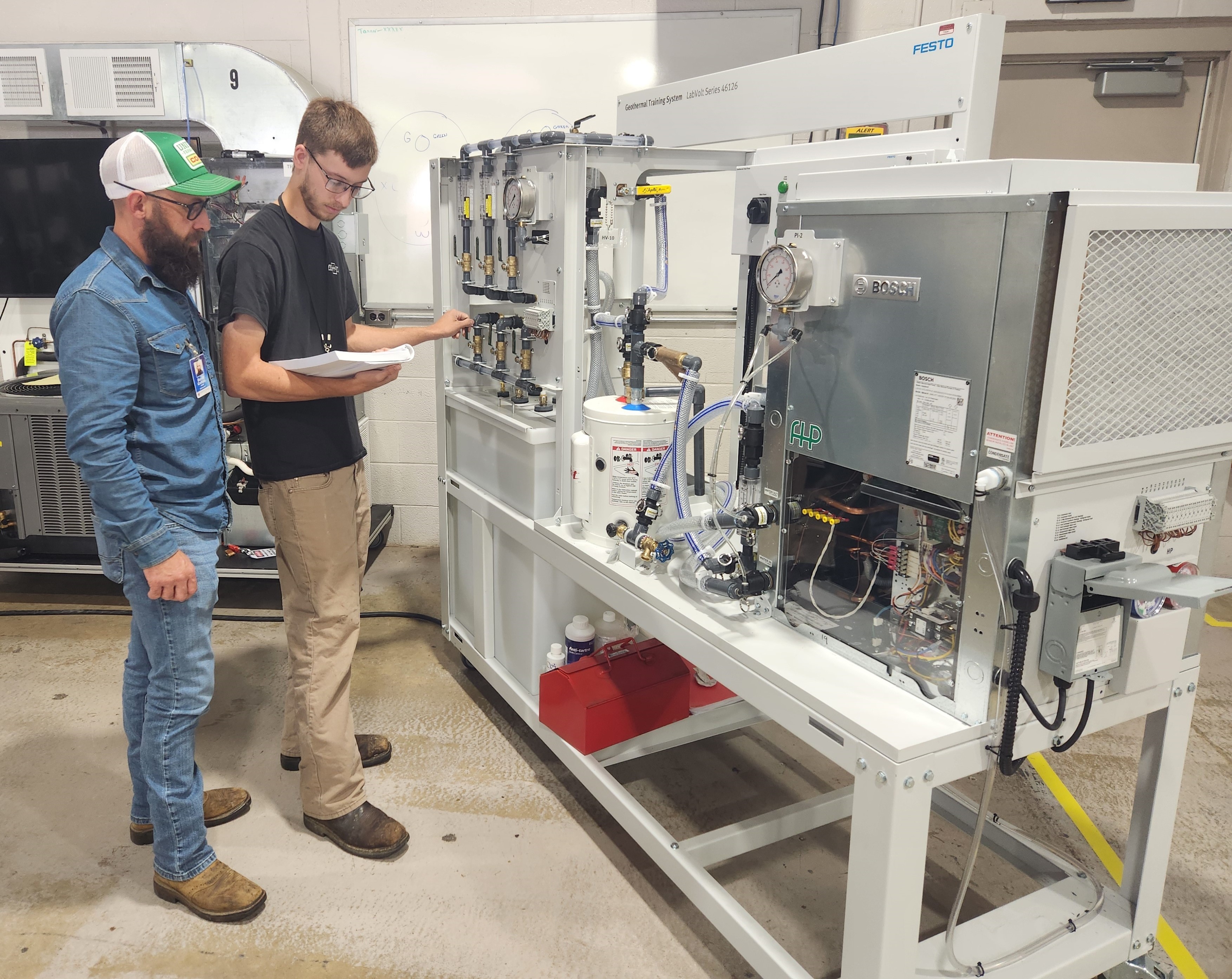 G.I.V.E. Grant provides cutting edge geothermal technology trainer for TCAT Dickson students G.I.V.E. Grant provides cutting edge geothermal technology trainer for TCAT Dickson students