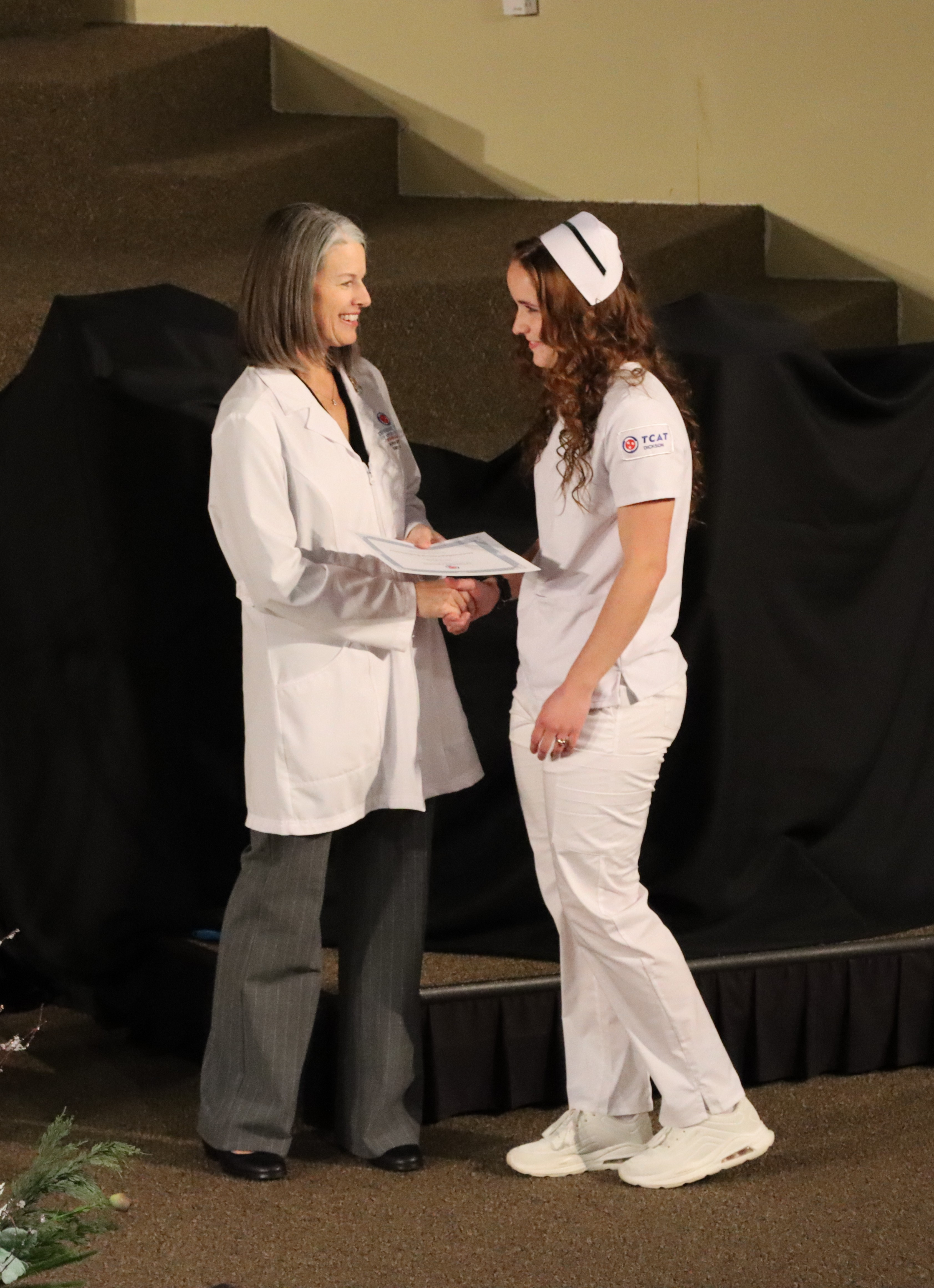 TCAT Dickson PN Fall 2025 Pinning Ceremony Photo of Award Winner